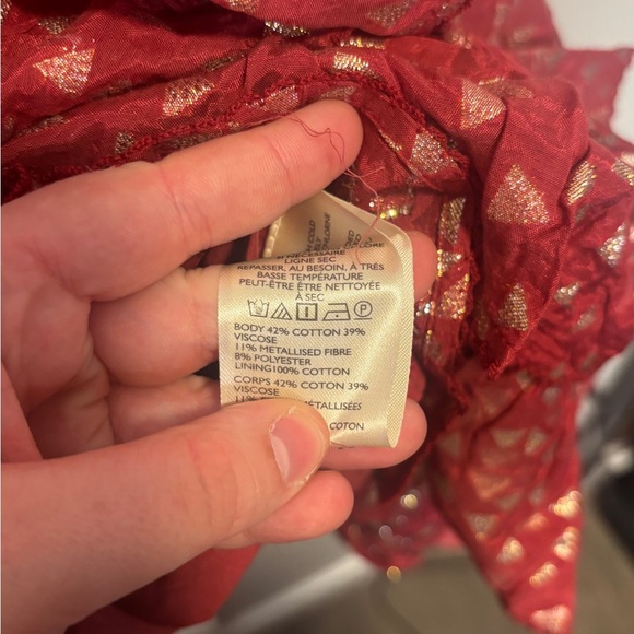 NWT ✨ By Anthropologie Short-Sleeve Ruffled Mini Dress - Picture 7 of 11